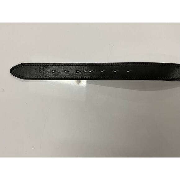 New No Tags Dickies Black Coated Leather Belt 2X - 46-48 Anchor Buckle Closure - Picture 8 of 9